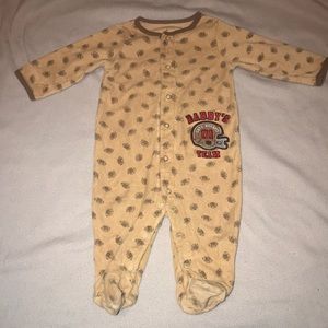 Carter’s football footed sleeper